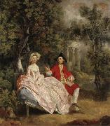 Thomas Gainsborough Conversation in the Park china oil painting artist